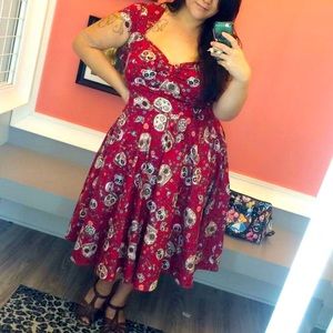 Skull Hell Bunny Dress 3X